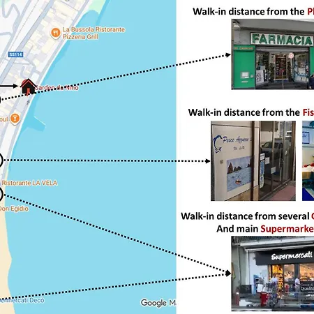 Sea Front Taormina 公寓 *